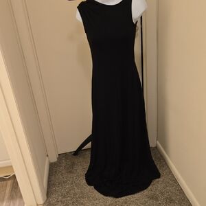 NWOT Marcella Sleeveless Black Jersey Maxi Dress